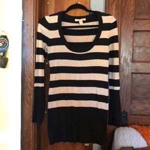 Stripped black and cream sweater. Free when bundle
